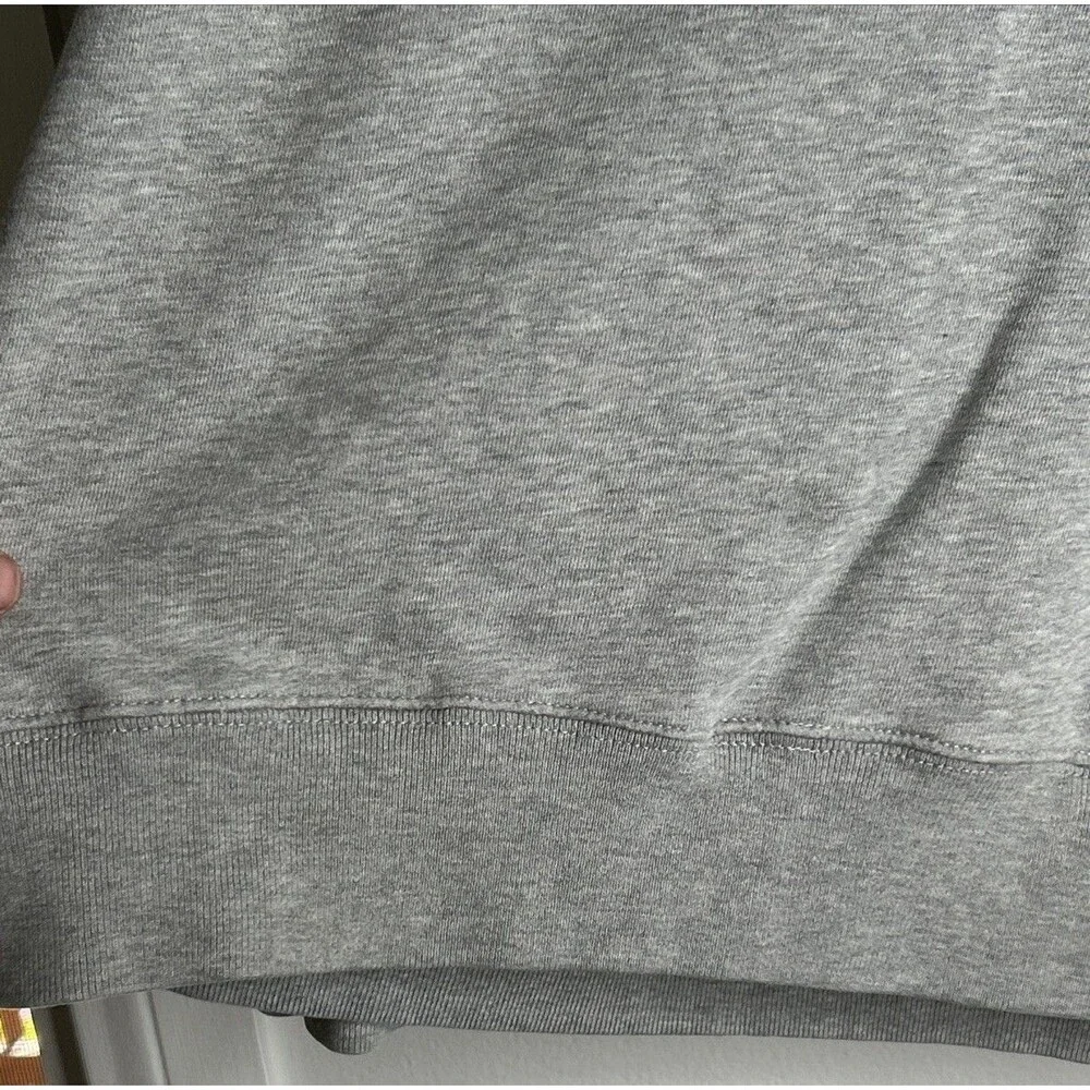 J.Crew B'klyn Crew Neck Sweatshirt Graphic Gray Green Fall 2019 Cursive Label